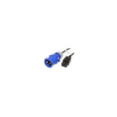 BACHMANN Kabel Stecker IEC60309-Blau - Kupplung C19 3m 16A schwarz 3m