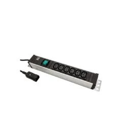 BACHMANN Kaltgertesteckdosenleiste 6x C13 Buchse C14 Stecker