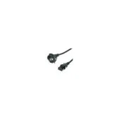 BACHMANN Netzkabel gerade IEC-Buchse schwarz 0.5m