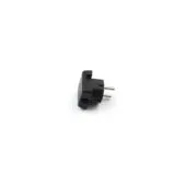 BACHMANN Schutzkontaktstecker schwarz flach