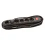 BACHMANN SMART Steckdosenleiste 6x Schutzkontakt Schalter schwarz 1.5m