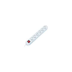 BACHMANN SMART Steckdosenleiste 6x Schutzkontakt Schalter weiss 1.5m