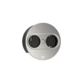 BACHMANN TWIST 2 1xCEE7 3 1xUSB A C 22W 2,0m AEH Edelstahl-Optik rund