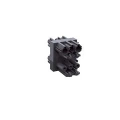 BACHMANN Verteilerblock WIELAND GST18 1xIn 3xOut mit Verriegelungslaschen schwarz