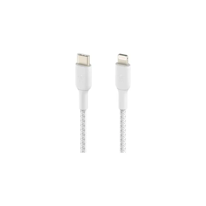Belkin BoostCharge - Lightning-Kabel - 24 pin USB-C männlich zu Lightning männlich - 2 m - weiß - USB-Stromversorgung... — image 3