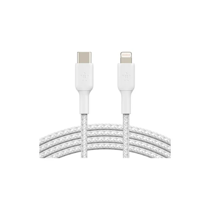 Belkin BoostCharge - Lightning-Kabel - 24 pin USB-C männlich zu Lightning männlich - 2 m - weiß - USB-Stromversorgung... — image 5