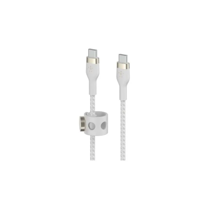 Belkin USB-C auf USB-C Kabel geflochten. Weiß. 60W. 1m — image 2