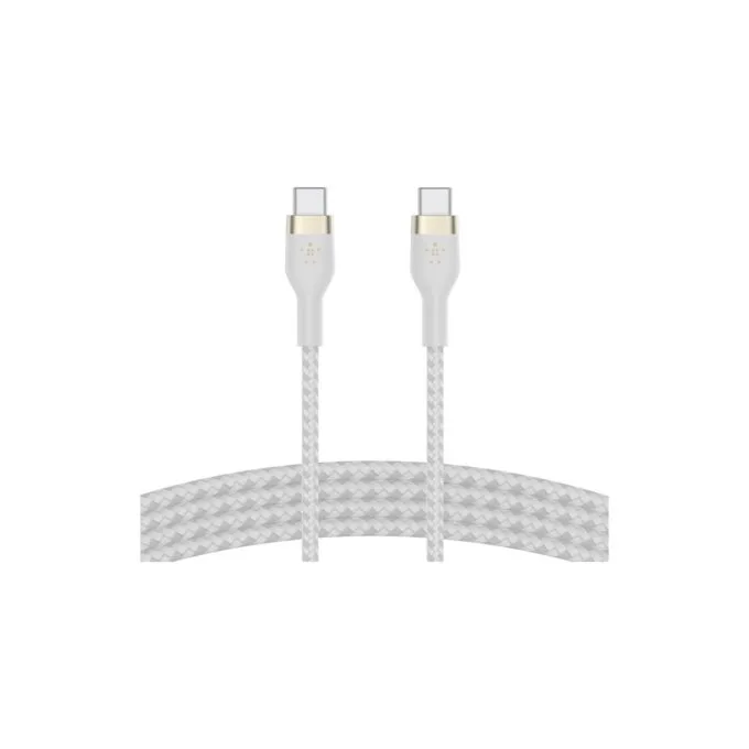 Belkin USB-C auf USB-C Kabel geflochten. Weiß. 60W. 1m — image 3