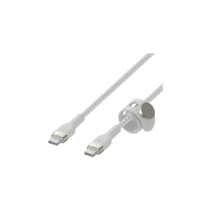 Belkin USB-C auf USB-C Kabel geflochten. Weiß. 60W. 1m — image 4