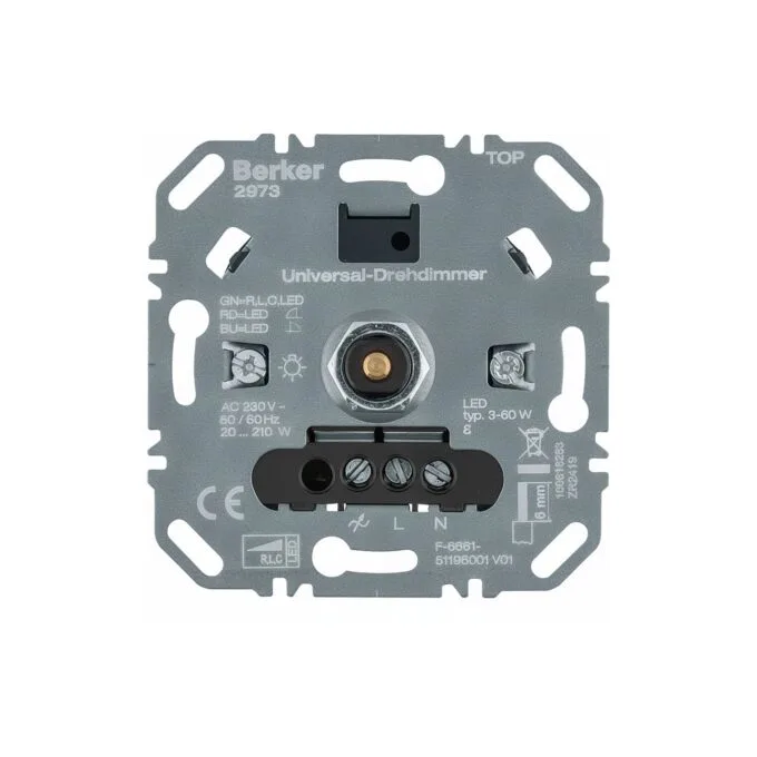 Berker 2973 Uni-Drehdimmer (R, L, C, LED), Lichtst. — image 1