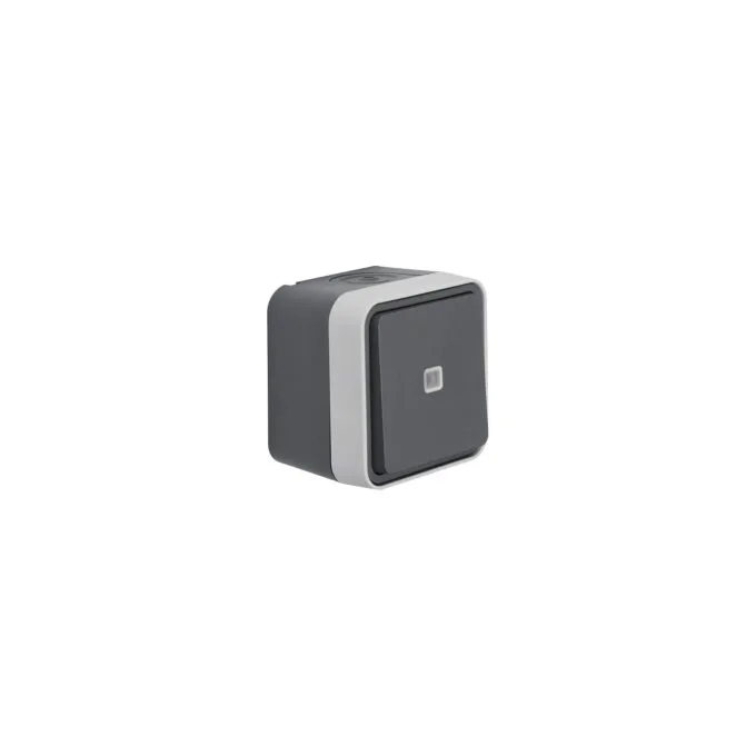 Berker 30763525 Ko-Wechselschalter. beleuchtet AP WD W.1 grau — image 1