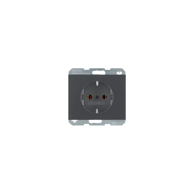 Berker 47157006 SCHUKO-Steckdose anth matt — image 1