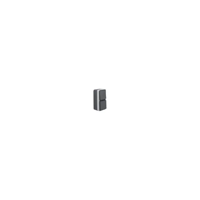Berker 47803515 FR-Kombination Wechselschalter Steckdose SCHUKO AP W.1 grau — image 1