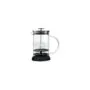 Bialetti Cappuccinatore Milchaufschäumer - für die Mikrowelle - silber schwarz - Borosilikat-Glas - 500ml