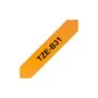 BROTHER P-Touch TZE-B31 schwarz auf neon orange 12mm
