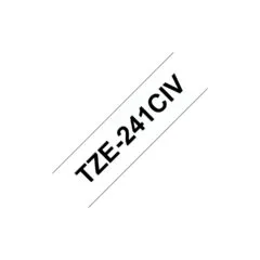 BROTHER Schriftband TZe-241CIV Schwarz auf Wei 18mm x 8m