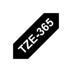 Brother Schriftband TZe-365 (lam.) Wei auf Schwarz 36mm x 8m