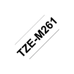 BROTHER TZeM261 tape black on white surface 36mm