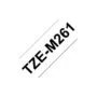 BROTHER TZeM261 tape black on white surface 36mm