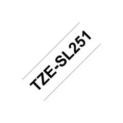 BROTHER TZeSL251 tape Black on White 24mm