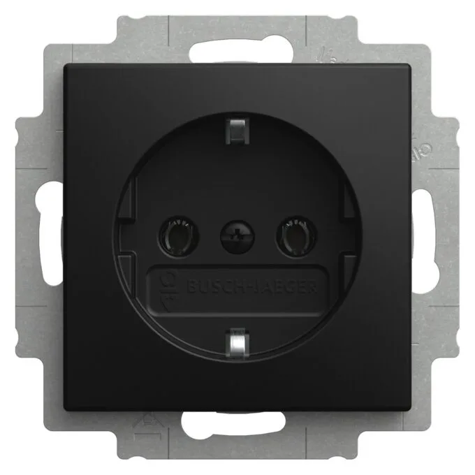 BUSCH JAEGER BJ 20 EUC-915 SCHUKO® Steckdosen-Einsatz mit Steckanschluss Busch-balance® SI — image 1