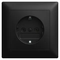 BUSCH JAEGER BJ 20 EUJ-915 SCHUKO® Unterputz-Steckdose Vollplatte Busch-balance® SI