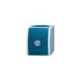 BUSCH JAEGER BJ 20EWSL-53 Steckdose m.Sicherheits- Schloss ocean IP44 grau blaugrün
