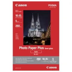 Canon SG-201 Fotopapier Plus seidenglanz 100x150mm 260 g m2 - 5 Blatt