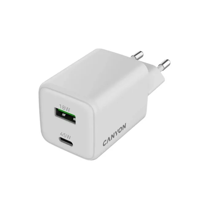 Canyon Charger CU45AC GaN 45W 1xPD 1xQC EU white — image 4