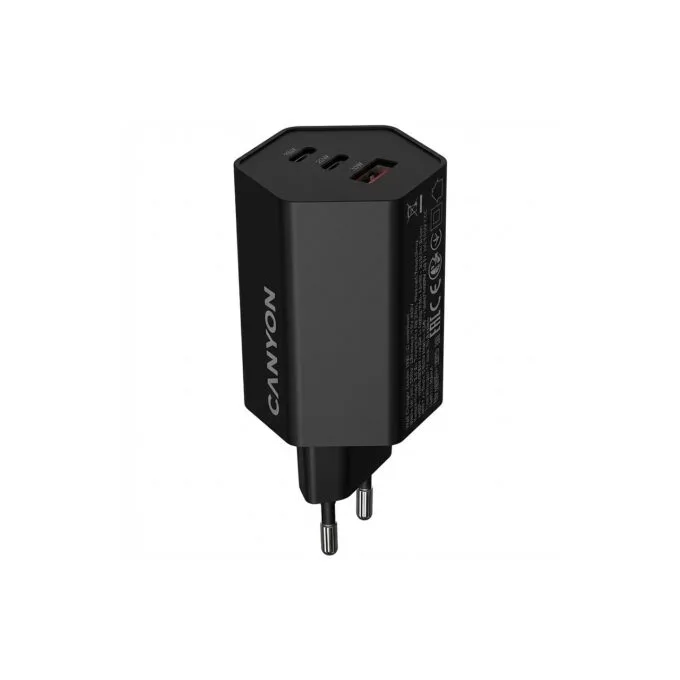Canyon Charger HEXAGON 65 GaN 65W 2xPD 1xQC EU black — image 1