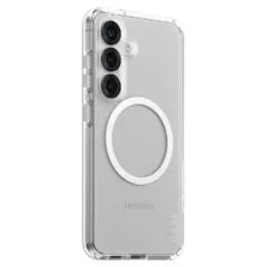 CARE Flagship Case Clear w. white QI Compatible Galaxy S25