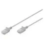 CAT 6 U-UTP Slim Patchkabel, 3 m, Grau