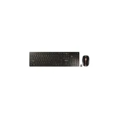 Cherry DW 9000 Slim - Tastatur-und-Maus-Set - kabellos - 2.4 GHz. Bluetooth 4.0 - US mit Euro-Symbol - Schwarz. Bronze