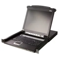 CL5708MW D 43cm wide LCD KVM Switch USB-PS 2 VGA 8 Port Tastaturlayout DE