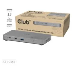 Club 3D CSV-2563 5-1 ThunderboltTM 5 Hub 5K60Hz ThunderboltTM Share zertifiziert 180W