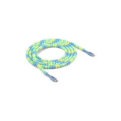 Club3D Lifestyle USB-C Perlen-Kabel PD60W.480Mbps 2m blau