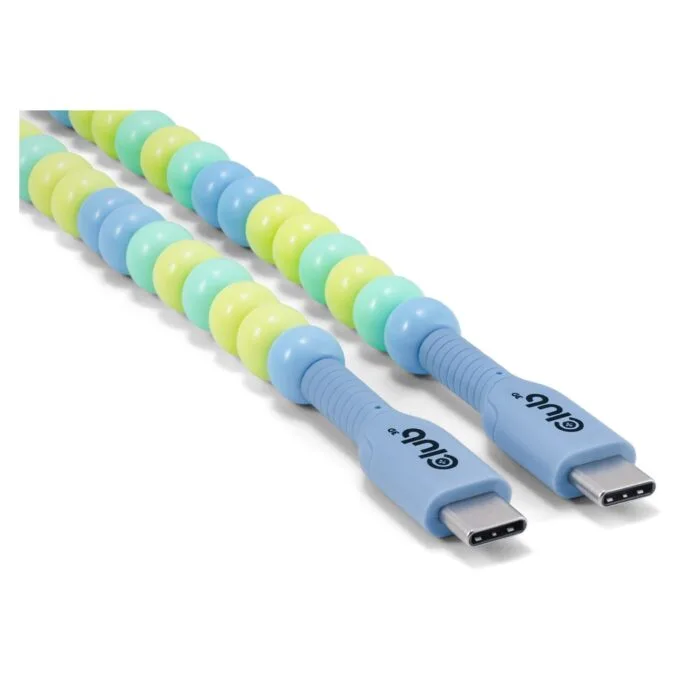 Club3D Lifestyle USB-C Perlen-Kabel PD60W.480Mbps 2m blau — image 8
