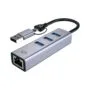 CONCEPTRONIC Adapter USB-C -A3.0- to GbE+3x-A3.0 5Gbs gr
