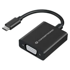 CONCEPTRONIC Adapter USB-C3.2- to VGA 1080 60Hz 0.10m sw