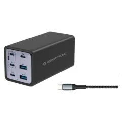 CONCEPTRONIC Ladegerät 6Port GaN 4xUSB-C 2xA200WPD3.1 PPS sw