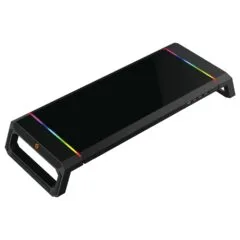 CONCEPTRONIC Monitortischerhöhung Gaming +4xUSB-A2.0 schwarz