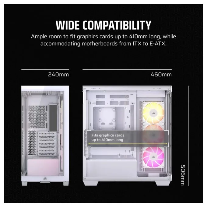 Corsair 3500X ARGB weiß Midi Tower ATX Gaming Gehäuse — image 12