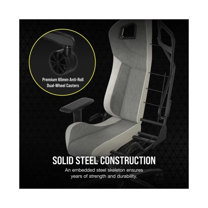 CORSAIR Gaming Stuhl Corsair T3 RUSH Gray White — image 4