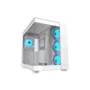 Cougar FV150 RGB White - Mid Tower ATX PC Case - Dual Chamber 400mm GPU - 4 ARGB Fans