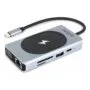 D Dicota USB-C 10-in-1 Charging Hub 4K PD 100W silver