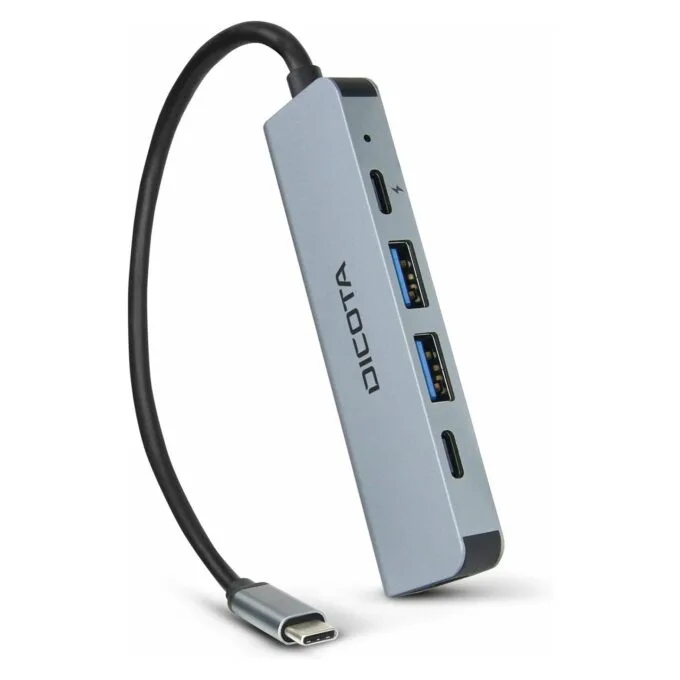 D Dicota USB-C 5-in-1 Video Hub 4K PD 100W silver — image 3