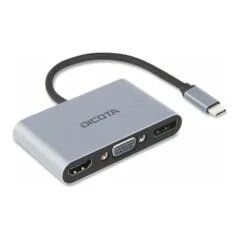 D Dicota USB-C Portable 5-in1 Docking Station 4K HDMI DP PD