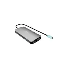 D I-TEC USB-C Metal Nano 3x Display Docking Station 1x DP 1x HDMI 1x VGA 1x GLAN 1x USB-C Gen1 4x USB-A Gen1 Power De...