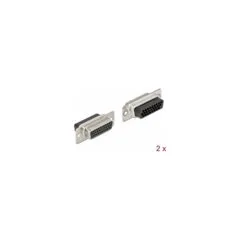 D-Sub HD 26 Pin Crimp Buchse. Metall. 2 Stück