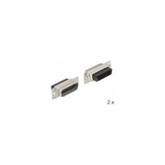 D-Sub HD 26 Pin Crimp Stecker. Metall. 2 Stück